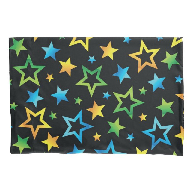 Stars pattern pillow case (Front)