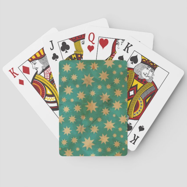 Stars pattern poker cards (Back)