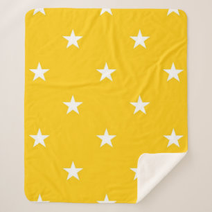 Stars pattern sherpa blanket