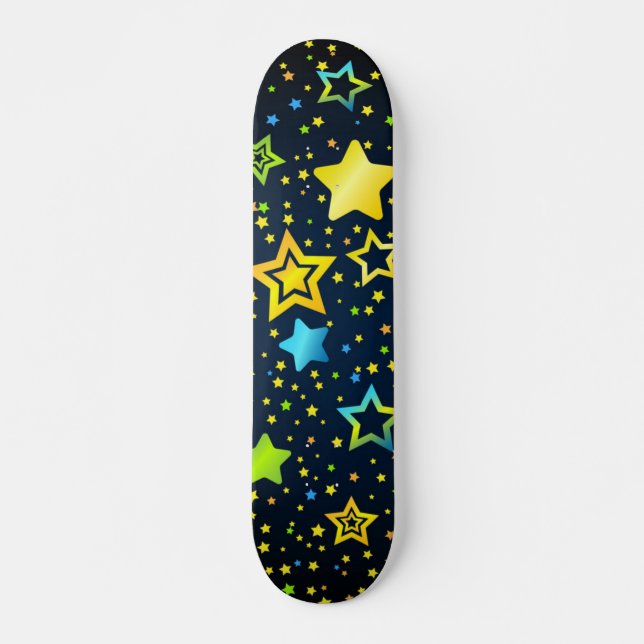 Stars pattern skateboard (Front)