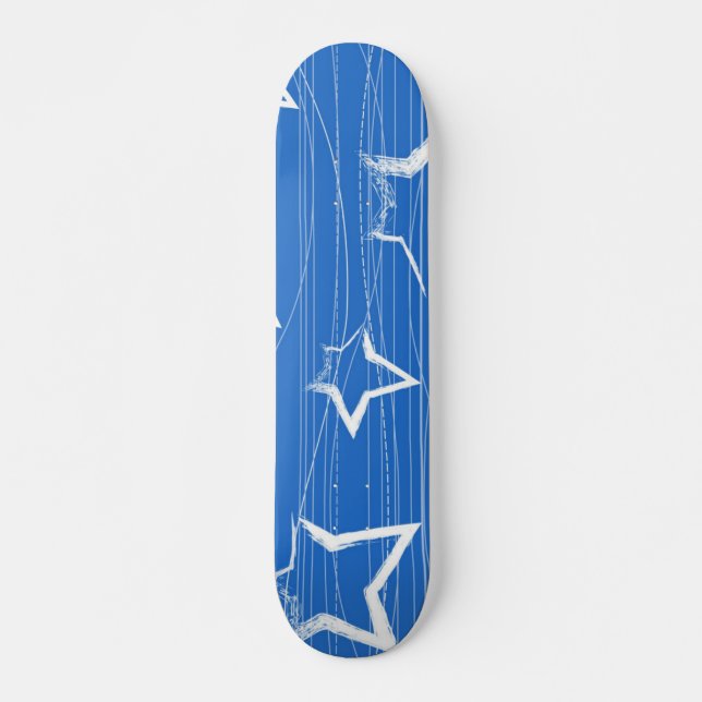 Stars pattern skateboard (Front)