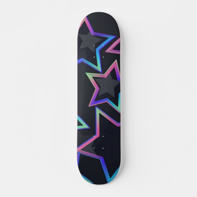 Stars pattern skateboard (Front)