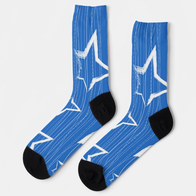 Stars pattern socks (Left)