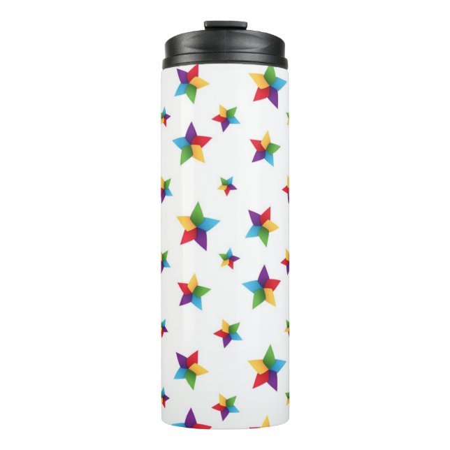 Stars pattern thermal tumbler (Front)