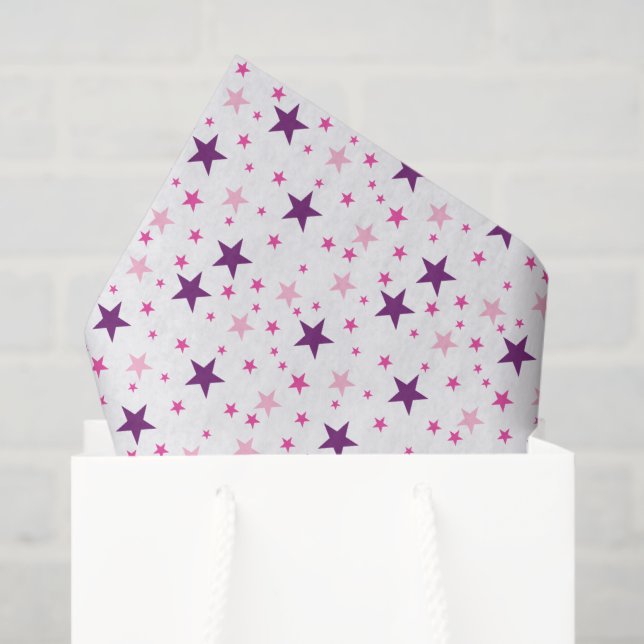Stars pattern White Tissue Paper (Gift Bag)