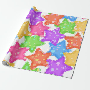 Stars pattern wrapping paper