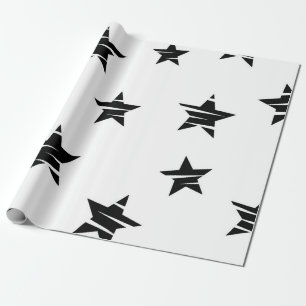 Stars pattern wrapping paper