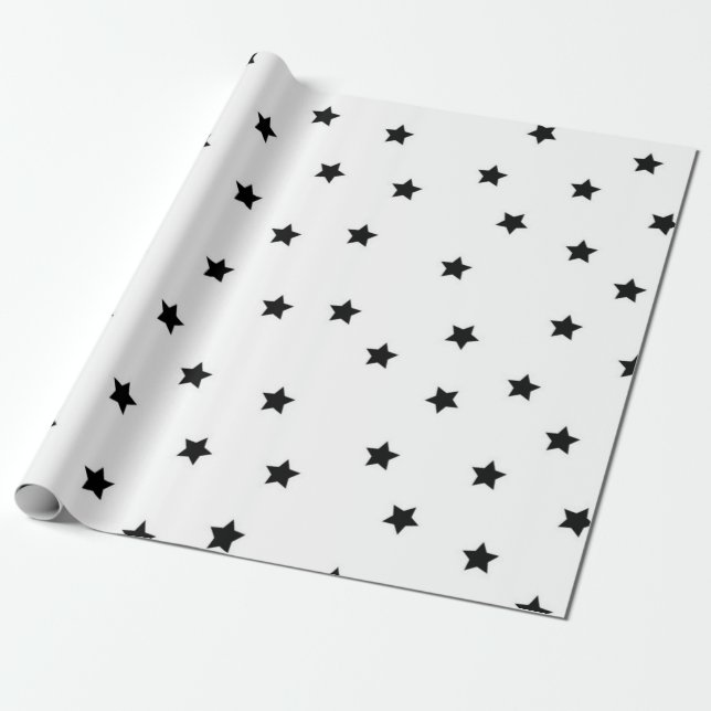 Stars pattern wrapping paper (Unrolled)