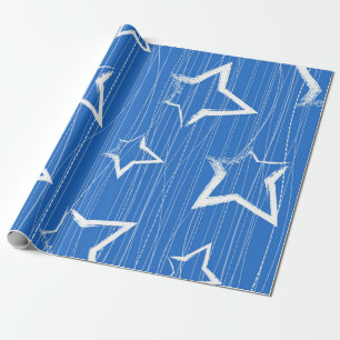 Stars pattern wrapping paper