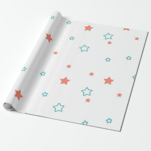 Stars pattern wrapping paper