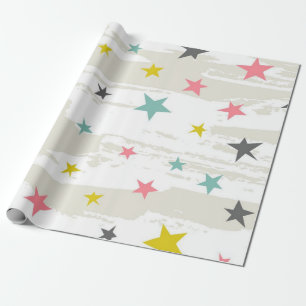 Stars pattern wrapping paper