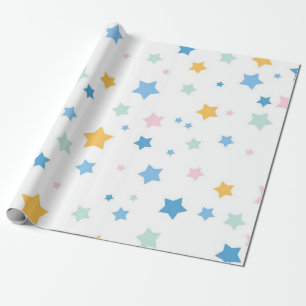 Stars pattern wrapping paper