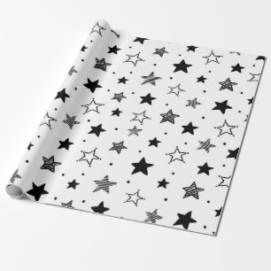 Stars pattern wrapping paper