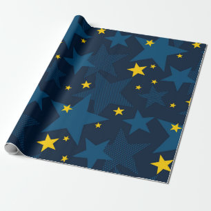 Stars pattern wrapping paper