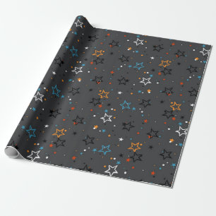 Stars pattern wrapping paper