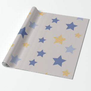 Stars pattern wrapping paper