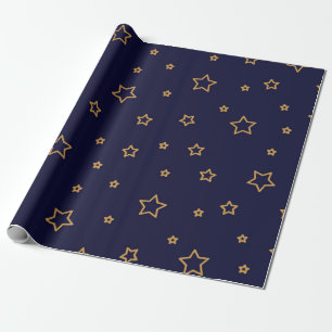 Stars pattern wrapping paper
