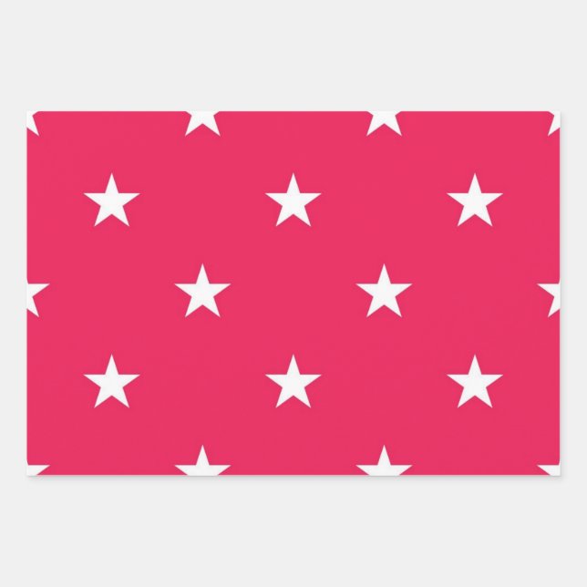 Stars pattern wrapping paper sheets (Front)