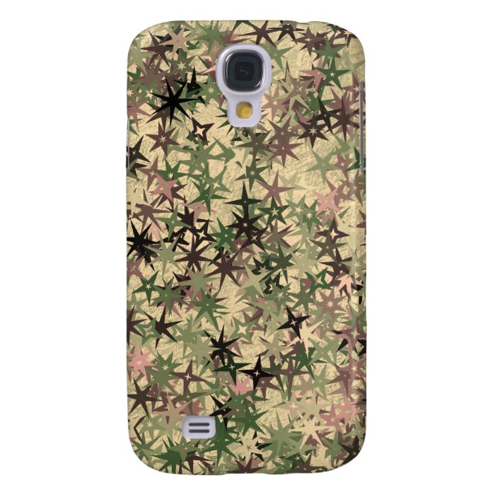 Stars Pern in Camouflage Colors Samsung Galaxy S4 Cover