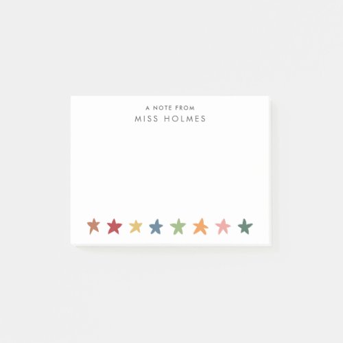 Stars Personalized Teacher Notes