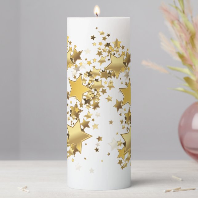 Stars Pillar Candle (In Situ)