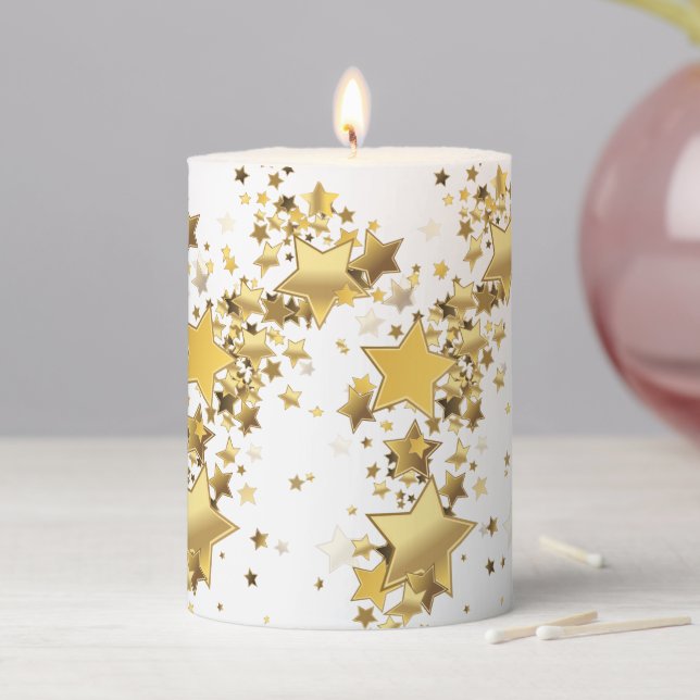 Stars Pillar Candle (In Situ)