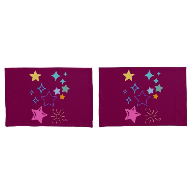 Stars Pillowcase (Front-Set)