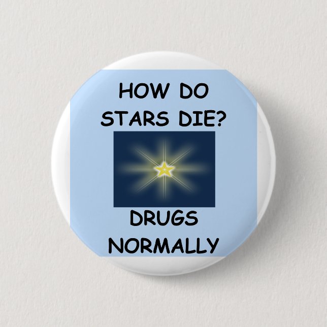 stars pinback button (Front)