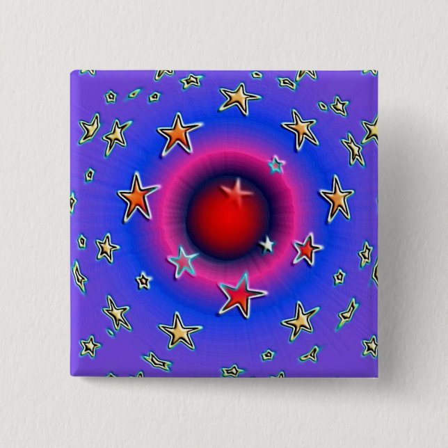 Stars Pinback Button (Front)