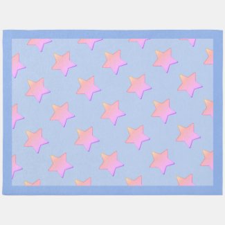 Stars Pink and Purple Rug