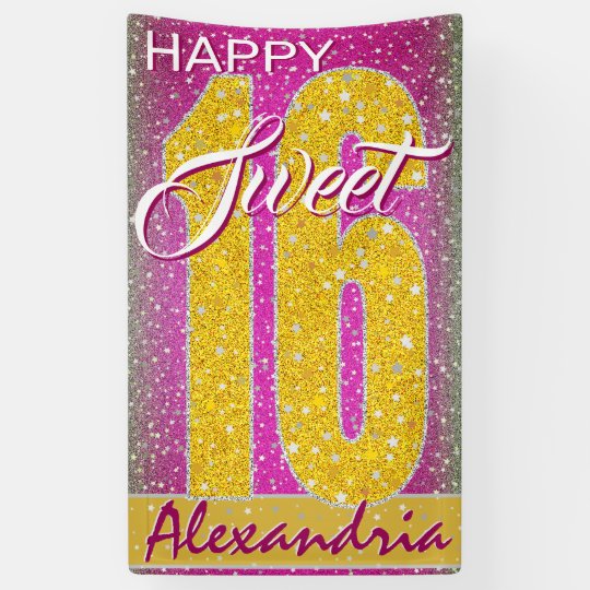 Sweet 16 Banner Template