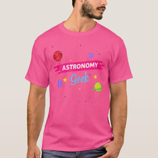 Stars Planets Galaxy Astronomy Geek T-Shirt