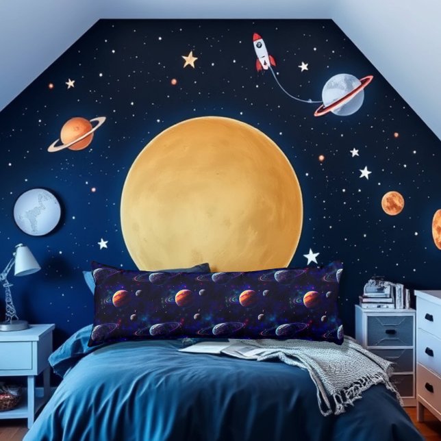 Stars, Planets, Galaxy, Outer space Themed Body Pillow (Creator Uploaded)