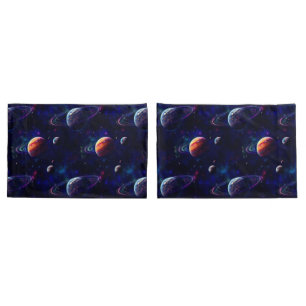 Stars, Planets, Galaxy, Outer space Themed Pillow Case