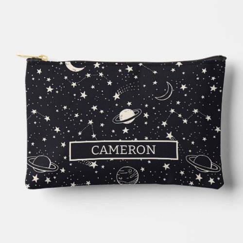 Stars  Planets Pattern Accessory Pouch