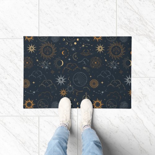 Stars  Planets Pattern Doormat