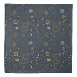 Stars & Planets Pattern Duvet Cover