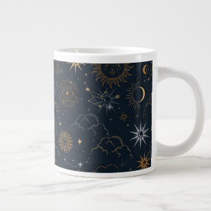 Stars & Planets Pattern Giant Coffee Mug