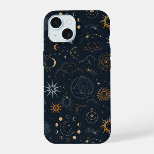 Stars & Planets Pattern iPhone 15 Case