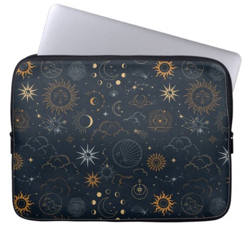 Stars  Planets Pattern Laptop Sleeve