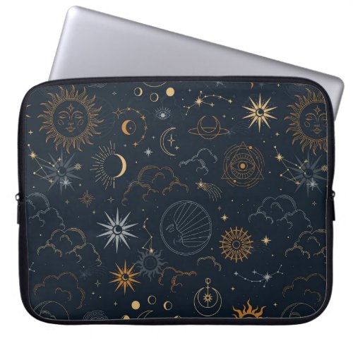 Stars  Planets Pattern Laptop Sleeve