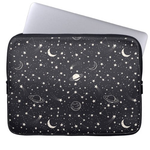 Stars  Planets Pattern Laptop Sleeve