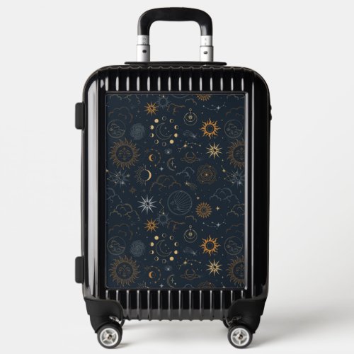 Stars  Planets Pattern Luggage