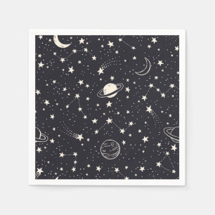 Stars & Planets Pattern Napkins