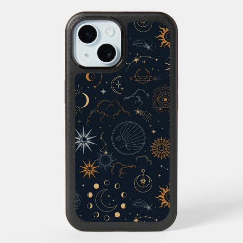 Stars  Planets Pattern iPhone 15 Case