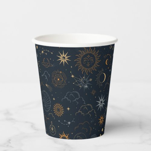 Stars  Planets Pattern Paper Cups