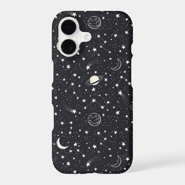 Stars & Planets Pattern Samsung Galaxy Case (Back)