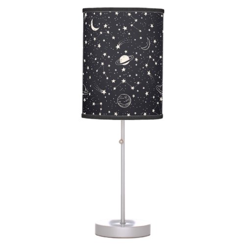 Stars  Planets Pattern Table Lamp