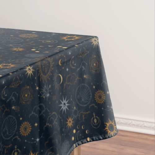 Stars  Planets Pattern Tablecloth