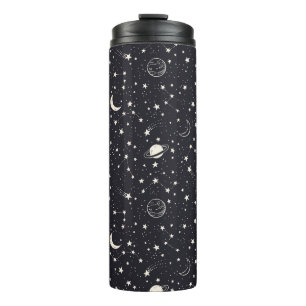 Stars & Planets Pattern Thermal Tumbler